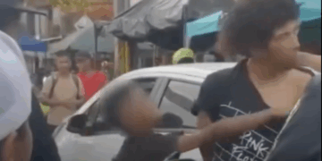 Así fue la reacción indignada de un niño contra el ladrón que le hurtó su bicicleta: le propinó un golpe por detrás